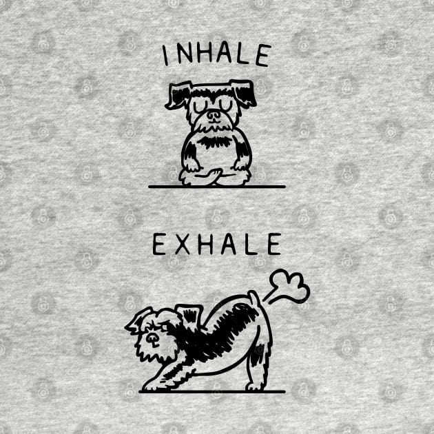 Inhale Exhale Schnauzer by huebucket